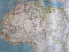 Africa Continent 1883 Lett's scarce map w/ interesting interior details