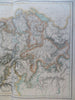 Switzerland w/ mountains named & heights c. 1855-60 Fullarton religious map