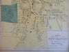 New Britain Connecticut 1869 Baker & Tilden large detailed city plan