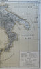 Southern Italy Apulia Calabria Naples Sicily Sardinia Malta 1886 Flemming map