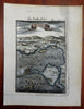 Cadiz Spain Andalusia Bayt of Cadiz Sailing Ships 1685 Mallet map
