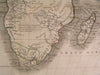 Africa 1837 Rare Beaupre Monin Mts. of Moon fine old vintage antique map