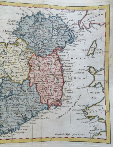 Ireland Leinster Munster Connaught Ulster Dublin 1788 Kitchin map ...