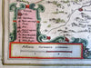 Poland Polish Comte Comitatus Glatz 1644 Jansson Hondius Scultetus folio map