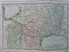 Southern France Riviera Languedoc Gascony 1766 Brion Desnos decorative map