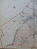 Lynn Massachusetts City Plan Walden Pond Cemeteries Gas Works 1891 Walker map