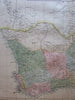 South Africa Orange Free State c.1860 A & C Black Bartholomew map