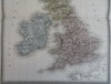 British Isles Ireland UK Scotland Wales England 1861 Tardieu large handcolor map