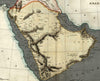 Arabian peninsula  1808 Arrowsmith map beautiful hand color