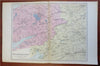 Lakes of Killarney Ireland 1881 Edward Weller hand colored map