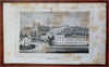 Ballston New York Street Scene 1828 Throop miniature city view print