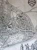 Lier Brabant Netherlands Holland c.1612 Braun & Hogenburg city plan large
