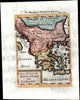 Balkans Greece Romania Turky in Europe Candia Bulgaria 1719 old Mallet map