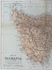 Tasmania Australia Van Diemen's Land Hobart 1893 Stanford map