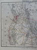 Northwest United States Washington Nevada Wyoming 1885 Flemming detailed map