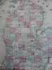Wisconsin Michigan Lake Michigan 1862 Johnson & Ward map Civil War-era Issue