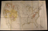 United States Geographic Survey progress 1884 antique folio color antique map