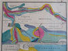 Winooski River Burlington Brattleboro Vermont 1861 geological lithographed map