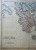 Ottoman Greece Athens Corinth Salonika Crete Euboea 1855 Philip huge scarce map