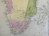 Africa continent Donga Mts. empty interior 1841 Goodrich Bradford Boynton map