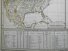 River Drainage Basins of North & South America Amazon Columbia 1849 Berghaus map