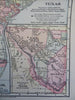 Texas & Oklahoma Indian Territory West Texas 1895 Matthews-Northrup detailed map