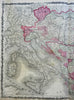 Austria-Hungary Ottoman Empire Greece Rumelia 1864 Johnson & Ward civil war map