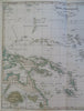 West Polynesia Papua New Guinea New Caledonia Samoa 1861 Berghaus detailed map