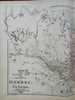 Western Quebec Province Canada St. Lawrence River 1875 Walling & Tache map