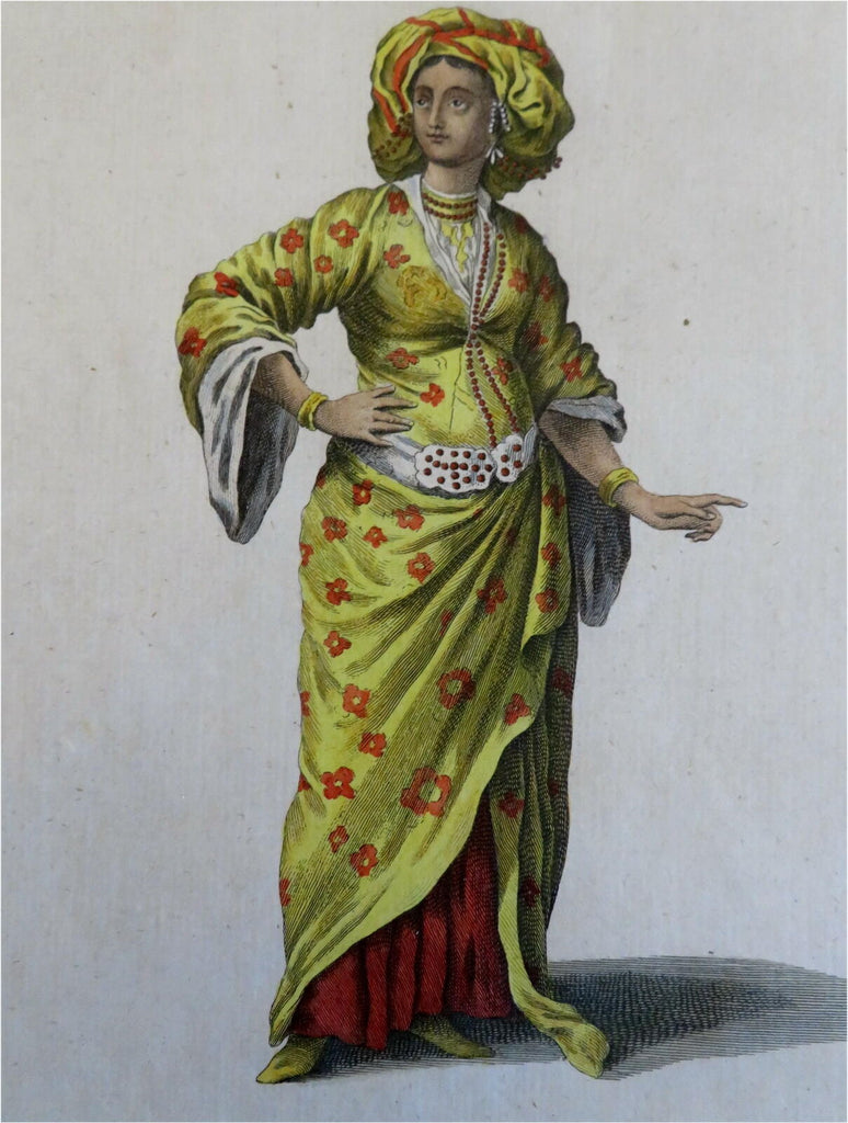 Morning Cloths Grecian Lady Ottoman Empire Women's Fashion 1779 costume print