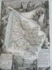 Gironde France Department Bordeaux 1856 Levasseur decorative pictorial map