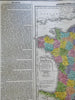 Napoleonic France Treaty of Paris 1820 Carey Kneass & Young map