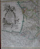 Southern France Gulf Lyon Provence Spain c.1760 Rizzi Zannoni decorative map