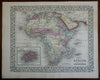 Africa Continent Cape Colony Guinea Congo Mozambique Egypt 1867-9 Mitchell map