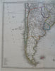 South America Brazil Peru Venezuela Chile 1869 Stulpnagel detailed 2 sheet map