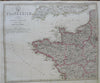 France Paris Nantes Marseilles Orleans Lyon 1855 Stulpnagel detailed 4 sheet map