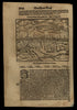 Brunswick Germany city view 1598 Munster Cosmography wood cut print