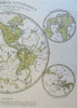 Western Hemisphere North & South America 1855 Stieler antipodean map