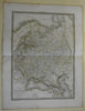 Russia in Europe Ukraine Crimea Latvia Estonia 1829 Lapie large folio map