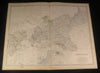Prussia Gulf of Danzig Westphalia ca. 1862 fine large antique color map