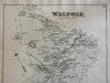 Walpole Township Allenville Norfolk County 1876 Mass. detailed map