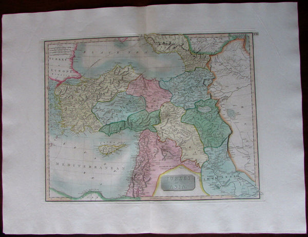Turkey in Asia Armenia Kurdistan Iraq Syria Algezira Roum c.1800 Cary large map