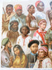 Peoples of the World Ethnic Views National Costumes 1893 chromolithograph print