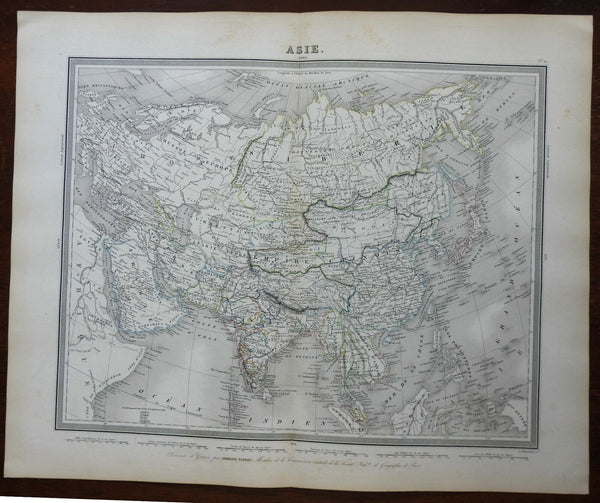 Asia Ottoman Empire Qing China British India Annam Birman Arabia 1850 large map