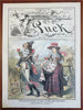 American Politicians Gillam Art 1880's Puck Political Cartoons Lot x 10 prints