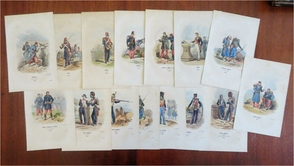 French Military Uniforms Zouaves Imperial Guard Foreign Legion 1855 Lot x 15