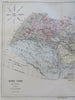 Ancient World Map Europe North Africa Middle East India c. 1855 Dufour map