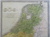 Belgium & Holland Amsterdam Brussels Utrecht c. 1848 Greenleaf engraved map