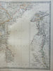 Southern India British Raj Sri Lanka Madras Mysore 1868 Johnston map