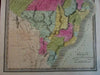 Brazil South America Guiana Paraguay 1848 Greenleaf scarce American map
